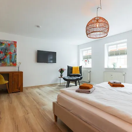 Ferienwohnung Am Wenigemarkt Erfurt Esterno foto